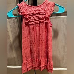 Hayden Girls coral Swiss dot top. Size small. Good condition.